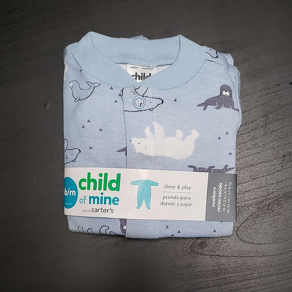 NWT Carter's Newborn Child of Mine Button Onesie - Picture 2 of 3